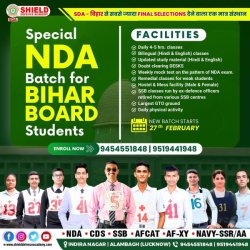 Enroll NDA Foundations Course In Lucknow At Shield Defence Academy