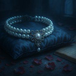 Real pearl choker necklace set​