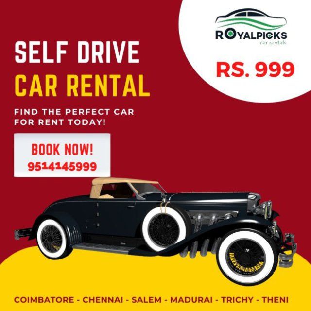 Self drive car rental in Coimbatore