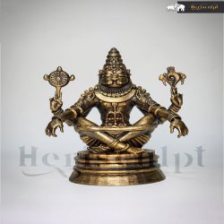 Yoga Narasimha - Narasima In Yoga Mudhra   |  Herisculpt